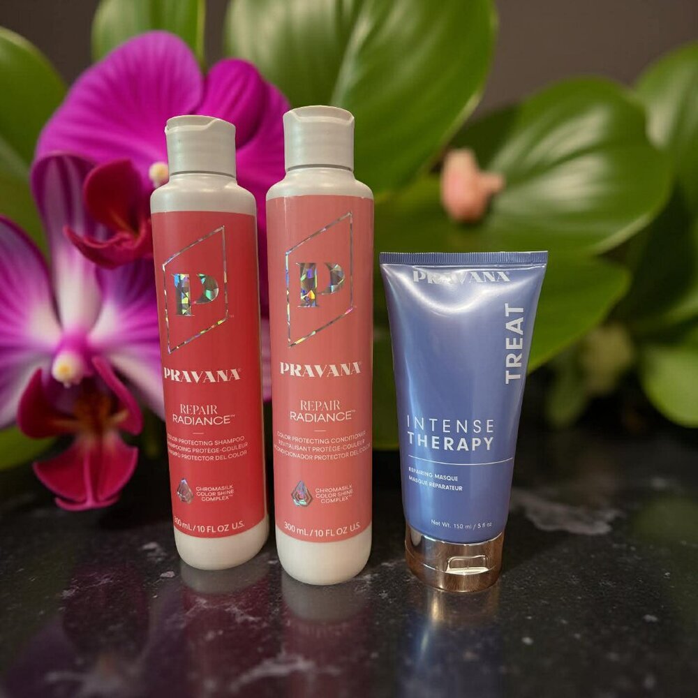 Pravana Repair Radiance Protecting Shampoo & Conditioner 10 oz Repairing Masque